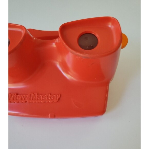 Vintage Red Viewmaster 3D Viewer Toy w Orange Lever Tyco Toys Made in USA - Picture 6 of 7